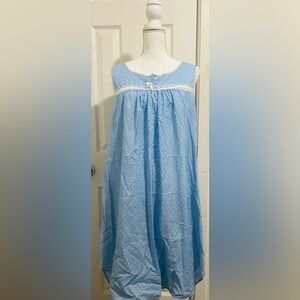 Light Blue Printed Women’s Nightgown